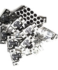✝️ 10-Pack 10 Pcs (Five Pairs) Soft Close Screw On Hydraulic Compact Hinge - 38N SERIES 105 deg 3/8 IN OVERLAY WITH SCREWS 105°