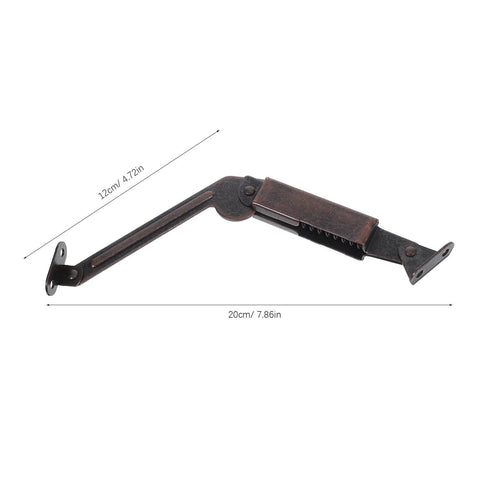 2pcs Soft Close Lid Support Hinges Spring Friction Fold Down for Wooden Boxes Cabinets