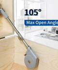 Lid Stay 105 Degree Open with Soft Close installed in wooden toy box showcasing max open angle mechanism