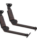 2pcs Soft Close Lid Support Hinges Spring Friction Fold Down Swing Down Hinges for Wooden Boxes Cabinets Furniture Hardware