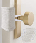 Quiet Door Closer Cushion Pack Of 3 For Nursery And Baby Rooms, soft padded door latch cover installed on door handle