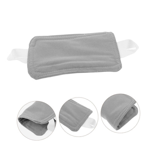 Quiet and practical door silencers ensure near silent door use with no drilling; six soft door stopper pads in gray fabric.