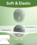 Soft and elastic silicone material used in Two Pack Door Silencer For Quiet Close, Child Proof Door Closer Cushion And Baby Door Latch Cover.