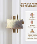 Soft Fabric Door Stopper For Handles With Floral Design Keeps Doors From Slamming And Pinching Fingers Quiet Door Silencer