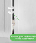 Door Pinch Guard For Kids And Pets, Soft Foam Baby Proof Door Stopper Keeps Little Fingers Safe, installed on white door