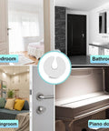 Soft Foam Door Pinch Guard for Kids and Pets, C-shaped guard on bedroom, bathroom, living room, and piano doors, prevents injuries.
