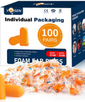 Soft Foam Sleep Ear Plugs 100 Pairs With 32dB NRR And 37dB SNR For Snoring Reduction, Studying, Travel, Concerts And Loud Events