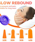 Woman inserting soft foam ear plug with slow rebound, Soft Foam Ear Plugs For Sleeping And Travel, noise reduction, 200 Pairs