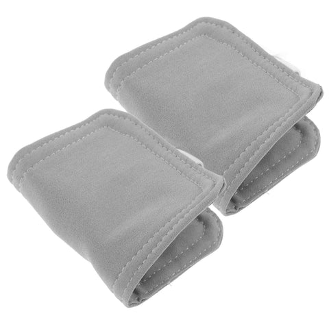 Quiet and practical door silencers ensure near silent door use with no drilling; two soft gray stopper pads for reducing door slams.