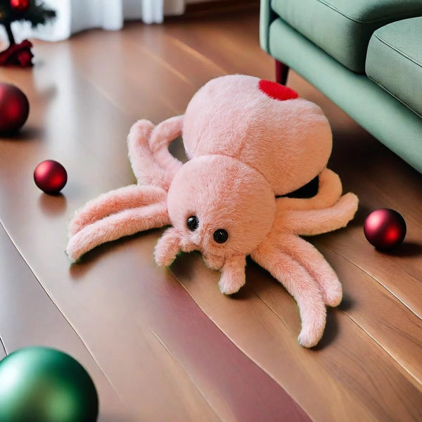 Pink Spider Plush Toy For Kids And Adults Huggable ✓