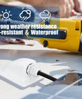 Versatile Weatherproof ABS Solar Cable Entry Gland For 3mm2 To 12mm2 Cables, Ideal For RVs, Boats, Yachts, And Rooftop Solar Installations, Waterproof IP68 Rated, 1 Pack, showing installed on surface
