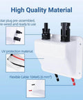 No-Fuss Solar Cable Entry Gland With IP68 UV-Resistant Dual Cable Housing for RV Boat Camper featuring pre-wired 0.33 ft 10 AWG cable