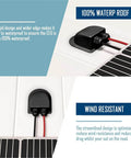 Waterproof Solar Cable Entry Gland With Dual Glands And ABS Plastic Junction Box installed on white surface with solar panels