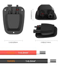 Rugged 20Ft 10AWG Solar Panel Extension Cable With Double Cable Entry Gland And IP68 Waterproof Connectors for RVs and Campers