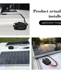 Rugged 20Ft 10AWG Solar Panel Extension Cable With Double Cable Entry Gland And IP68 Waterproof Connectors installed on roof