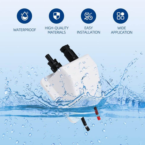 No-Fuss Solar Cable Entry Gland With IP68 UV-Resistant Dual Cable Housing shown waterproof and easy installation features.