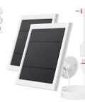 2 Pack 4W Solar Panel Charger For Outdoor Security Cameras Compatible With Stick Up Cam 2nd/3rd Gen And Spotlight Cam Plus Pro Battery