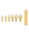Pro Heat Set Soldering Tips Kit for Easy Heat Set Inserts in 3D Printing, 7-Pack Brass Tips And Adapters for M2 M8 Thread Inserts