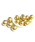 1000-Pack 0.8mm Solid Brass Balls for Electric Switches Machine Precise Copper Ball shown in a pile on white background.