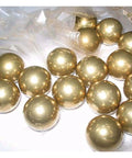Close-up of 100-Pack 3.175mm Ceramic Balls Solid H62 Brass Ball - Precision Smooth Beads Round Balls for precision applications
