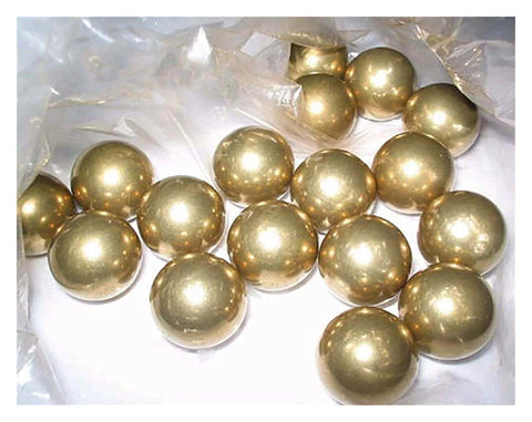 Close-up of 100-Pack 3.175mm Ceramic Balls Solid H62 Brass Ball - Precision Smooth Beads Round Balls for precision applications
