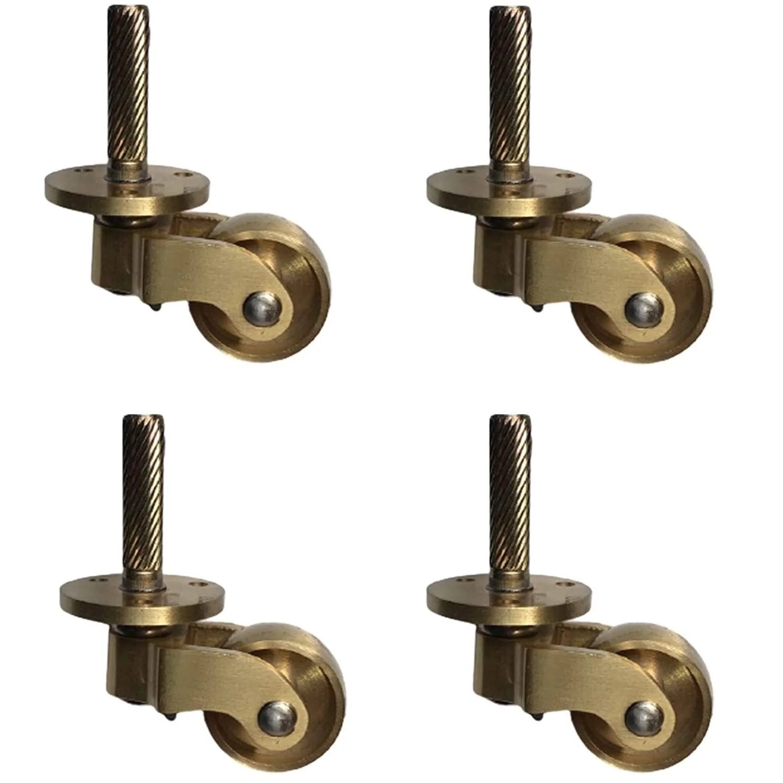 Vintage Brass Furniture Casters 150 Kg Capacity