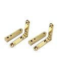 Solid Brass Heavy Duty Jewelry Box Side Rail Hinge Set Built To Last For Jewelry Boxes And Cigar Boxes, 40 By 8 By 3 Mm, 92 To 95 Degree Open