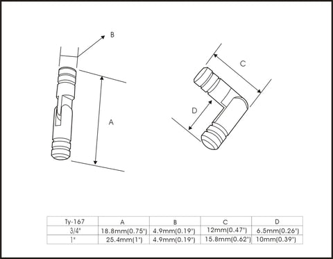 Technical drawing of Solid Brass Invisible Barrel Hinge For Jewelry Box And Pencil Box 18mm By 5mm Black Finish measurements