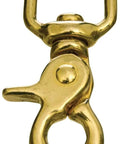 Solid Brass Trigger Snap With Square Swivel Eye Heavy Duty Zinc Plated Clip For Tack Dog Leash Rope Horse Tack Farm Pet Backpack Hardware Home Use Multipurpose Outdoor Hardware For Tack Gear And Farm Applications Three Quarters Inch 1 Pack