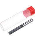 Solid Carbide Chucking Reamer 0.276 Inch Diameter Straight Flute with Straight Shank for Metalworking, shown with protective case