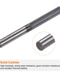 Carbide Chucking Reamer 0.255 Inch Diameter 6.47mm Straight Flute Straight Shank For Metal Lathes CNC Machining Centers Black HARFINGTON Premium Solid Carbide High Precision Tool For Accurate Drilling And Finishing