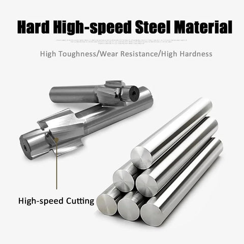 5 Piece M3 To M8 Slotting Counterbore End Mill Set For Precise Countersinking And Bolt Head Recesses, solid carbide tools displayed