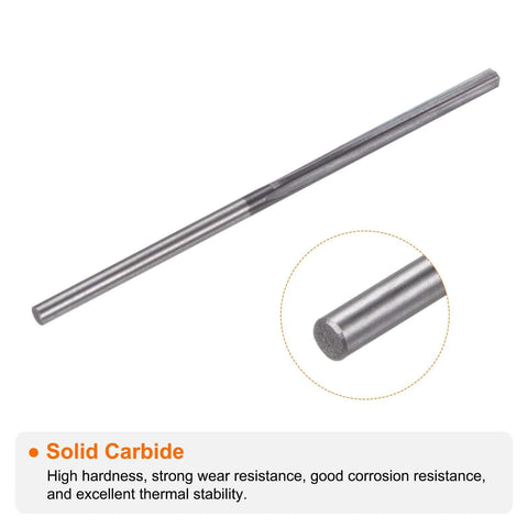 Carbide Chucking Reamer 0.0795 Inch Dia 2.019 mm Straight Flute Straight Shank CNC Machining Center Tool for Metal Lathe Work High Precision Black Finish