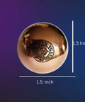 1.5 Inch Pure Solid Copper Ball 2 Pack Sphere Orb Approx 1.5 Inch or 3.8 cms Dia Mineral Crystal Mental Agility Grounding Movement Therapy