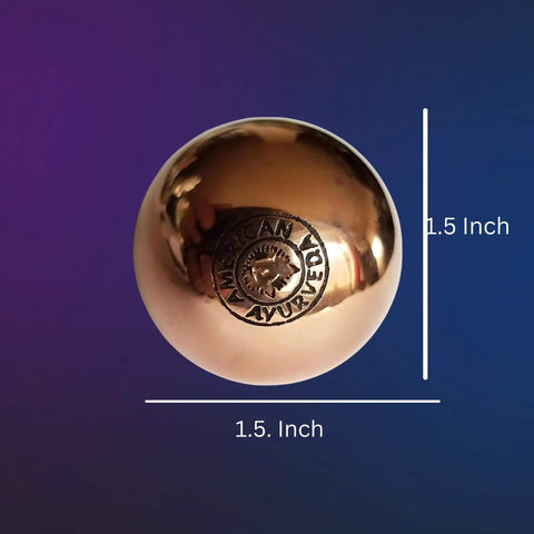 1.5 Inch Pure Solid Copper Ball 2 Pack Sphere Orb Approx 1.5 Inch or 3.8 cms Dia Mineral Crystal Mental Agility Grounding Movement Therapy