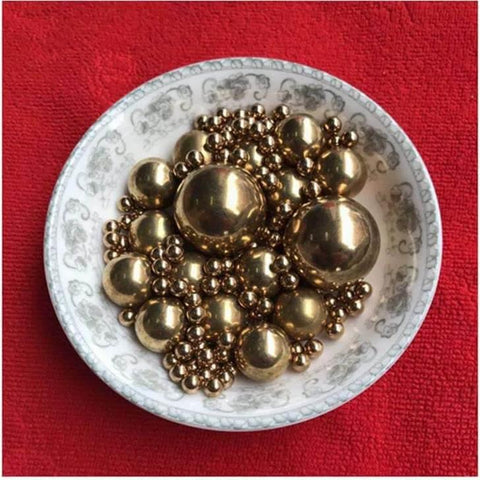 15.8mm 20pcs Solid Pure Copper Balls - Brass Ball Bead in decorative bowl