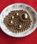 1mm 500pcs solid pure copper balls in dish, brass ball bead assortment for machinery and artware