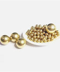 4.763mm-300pcs Solid Copper Balls High Precision 0.9mm-45mm Industrial-Grade solid copper balls displayed on a white surface