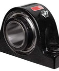 Solid-Housed Pillow Block Spherical Roller Bearing 3-7/16 Inch, Link-Belt PEB22455H, Cast Iron Housing, Industrial Grade