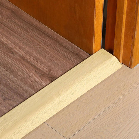 Installed Solid Red Oak Interior Threshold Wood Oak Threshold Transition Overlap Threshold Doorways Reducer Threshold (36 x 3 x 1 Inches)