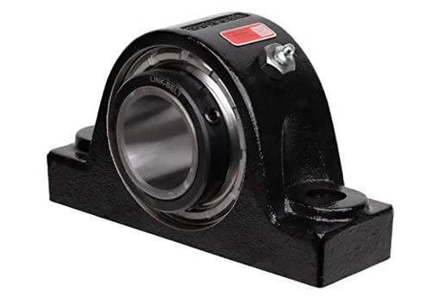 Solid-Housed Pillow Block Spherical Roller Bearing With 2-15-16 Inch Bore Rexnord Link-Belt PEB22447H Cast Iron Housing