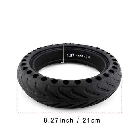 Solid Tires 8.5 Inches Electric Scooter Wheels Replacement Tire 8-1/2'' Front or Rear Honeycomb for Mijia M365, Gotrax GXL V2