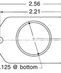 Technical drawing dimensions for SinPac Stearns Solid State Switch 115V AC 40 Amp Heavy Duty Industrial Control Switch