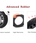 Solid Tires 8.5 Inches Electric Scooter Wheels Replacement Tire 8-1/2'' Front or Rear Honeycomb Tires for Mijia M365 close-up