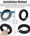 Installation method for Solid Tire for m365 Electric Scooter Mijia Mi m365 pro/gotrax gxl V2/gotrax XR, 8.5 inches electric scooter wheels