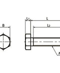 SPA-M10-30-H-NBK Plastic Screw - Hex Head Screws - RENY Made in Japan - VXB Ball Bearings