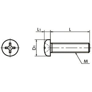 SPA-M2.6-6-P-NBK Plastic Screw - Cross Recessed Pan Head Machine Screws - RENY made in Japan - VXB Ball Bearings