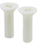 SPA-M3-15-F-NBK Plastic Screws - Cross Recessed Flat Head Machine Screws - RENY made in Japan for automation systems, 1-pack