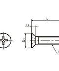 SPA-M3-5-F-NBK Plastic Screws - Cross Recessed Flat Head Machine Screws - RENY made in Japan - VXB Ball Bearings