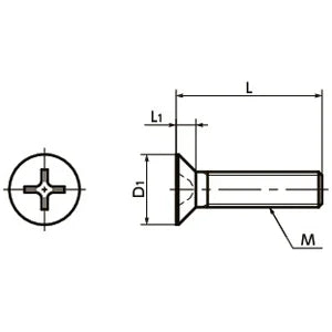 SPA-M3-5-F-NBK Plastic Screws - Cross Recessed Flat Head Machine Screws - RENY made in Japan - VXB Ball Bearings